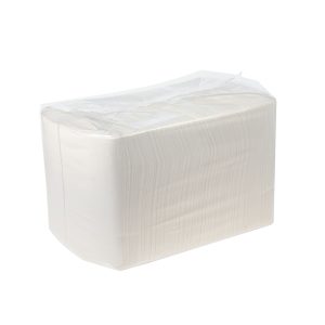 a packet of white Duro 1LW31/8 lunch napkins