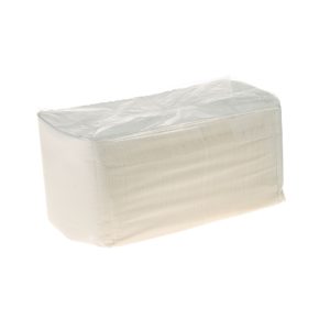 a packet of WQC Ultrasoft white quilted cocktail napkins