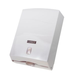 Caprice white interleaved towel dispenser