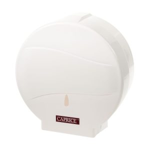 Caprice white jumbo toilet roll dispenser